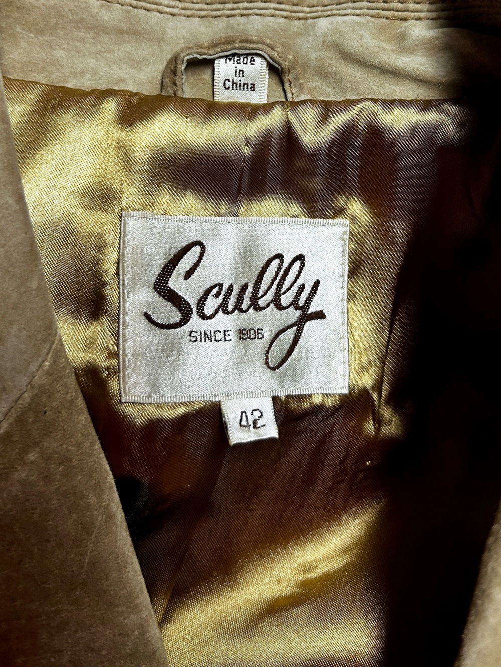 Scully ~ Men's Size 42 (X-Large) ~ Beige ~ Leather Suede Blazer Jacket - Picture 16 of 16